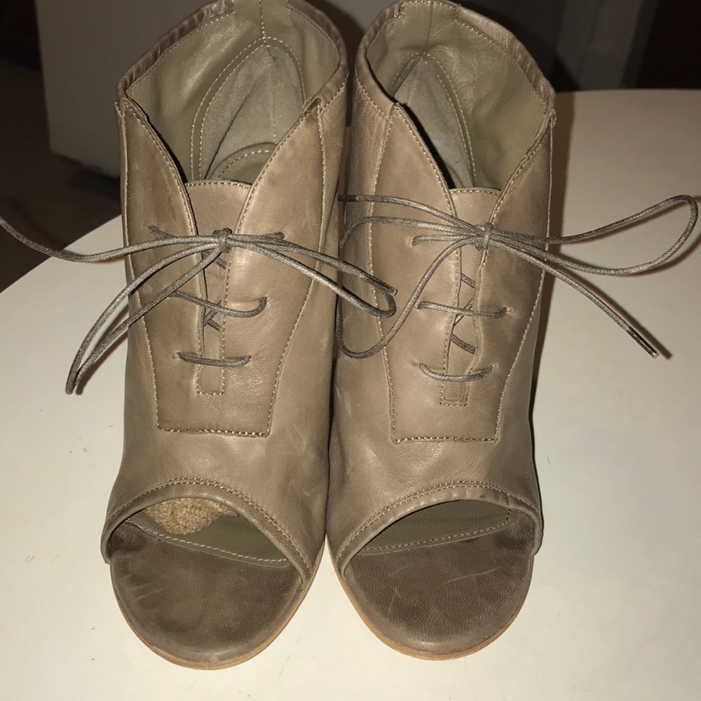 91. Jil Sanders Peep Toes Ankle Boots sz 36.5 - Picture 3 of 8